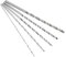 5 PCS Long Wood Drill Bits 150mm - HSS Twist Drill Bit Set for Wood Metal Plastic - 2mm 3mm 3.5mm 4mm 5mm, High-Speed Steel Wood Drill Bits for Deep Drilling, Auger Bit Kit for Woodwork Aluminum Alloy
