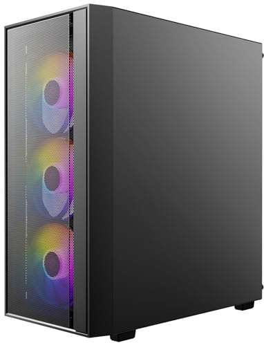 Antec AX65 ARGB Boîtier PC de jeu ATX pour tour moyenne Noir 4 ventilateurs ARGB