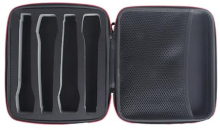 Dickly Mikrofon Aufbewahrungsbox Tragbarer Mikrofonkoffer Mikrofon Equipment Schutzcase Handmikrofon Tragetasche mit Stabilem Polyester Und Schwamm für Reise, für 4 Mikrofone