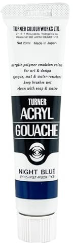 20ml Turner Acrylic Gouache Night Blue 154