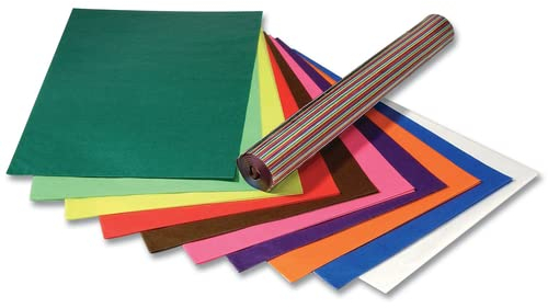 Folia 87009 - Transparentpapier farbig 50,5x70cm 115g/qm, 10 Bogen in 5 Farben