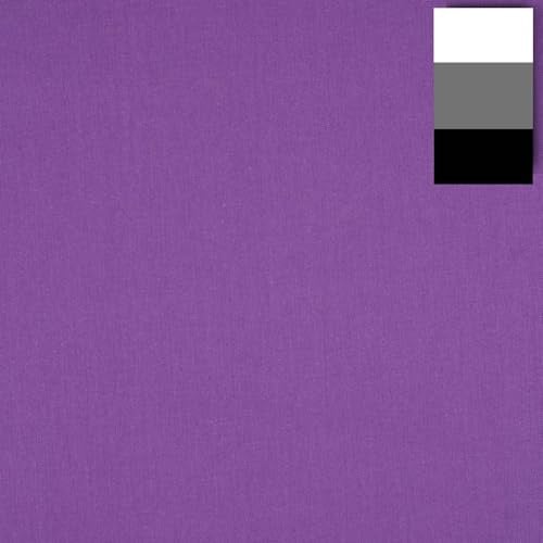 Walimex Stoffhintergrund Dewberry 2,85 x 6 m Stoffstärke ca. 140 g/m², Fotohintergrund aus Baumwolle, waschbar für Atelier und Studio