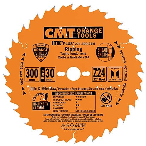 CMT – 271.300.24 m – Scie circulaire (Ultra ITK) HW 300 x 2.6/1.8 x 30 Z24 ATB + S