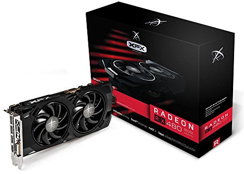 XFX Radeon RX 480 Core Edition Grafikkarte, 8 GB GDDR5, Schwarz
