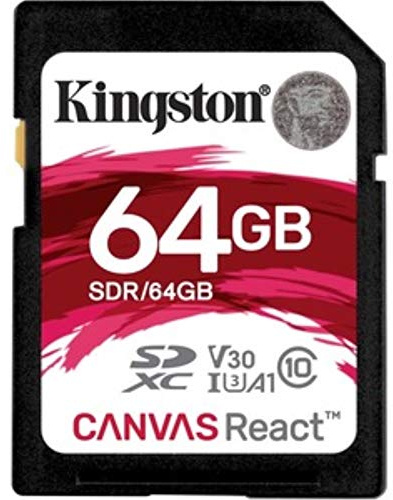 Kingston - SDR/64GB - Carte mémoire SD - 64 Go