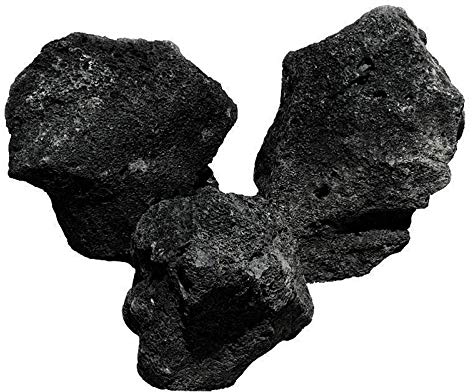 OrinocoDeco Lava Stein, schwarz 2 kg