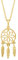 Amor Kette mit Anhänger Damen Halsschmuck, 42 cm, Gold, Traumfänger, Kommt in Schmuck Geschenk Box, 2022927