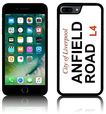 Liverpool Anfield Road Silicone Case for all Apple IPHONE Silicone TPU (iPhone 8, BLACK)