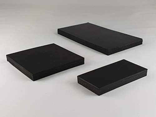 Gummimatte Gummiplatte 120x200mm / 10mm Stärke Antivibrationsmatte für z.B. Waschmaschine / Hochleistungsmixer