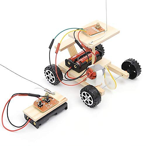 Zerodis Auto Modell DIY Montiert RC Auto Spielzeug Elektrische Fernbedienung Fahrzeug Kit Kinder Handgemachte Playset Pädagogisches Experiment Set für Kinder