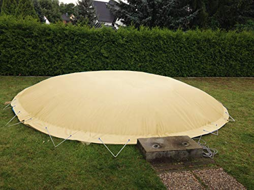 Aufblasbare Abdeckplane für Pool rund Ø 4,00 m, Farbe: Sand, Air Cover, wasserdicht, reißfest