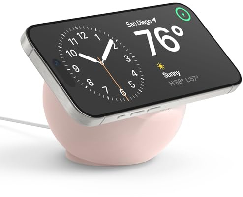 elago MS2-Ladestation für iPhone 17/16/15/14/13/12 Serie | Ladegerät nicht enthalten (Rosa)