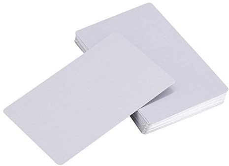 50 Stück Metall Visitenkarte Blanko, Grußkarten Visitenkarten, Lasergravur Metall Farbe Karten Grußkarten Vokabeln Wortkarten Graffiti Scrapbooking DIY Geschenkanhänger Visitenkarte