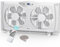 shinic Ventilador de ventana doble con control remoto, cuchillas de 9 pulgadas, flujo de aire reversible, control de termostato, 3 velocidades, 3 funciones, ancho expandible de 23.8 a 37 pulgadas,