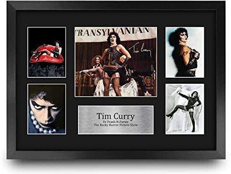 HWC Trading FR A3 Tim Curry Rocky Horror Bild Show Geschenke gedruckt signiert Autogramm Bild für Film-Fans, A3 gerahmt