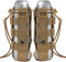 Dyna-Living 2PCS Taktisch Flaschenhalter Militär Trinkflasche Beutel Trinkflasche Halter für Outdoor Wandern Camping Trekking 1000D Nylon