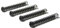 4x Black Guitar pickup springs and screws metric M3 thread