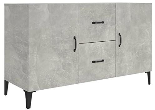 vidaXL Sideboard Concrete Grey 100x36x60 cm Engineered Wood