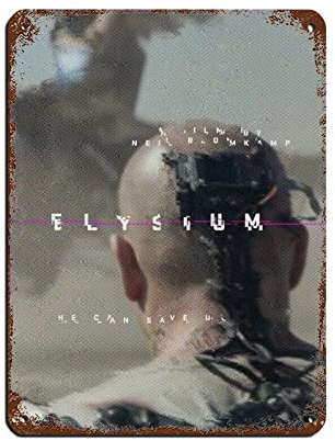 KOURT Elysium-Poster, klassisches Film-Blechschild, Vintage-Metall, Pub, Club, Café, Bar, Zuhause, Wandkunst, Dekoration, Poster, Retro, 30 x 40 cm