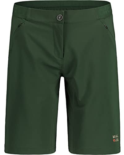 Maloja W Anemonam. Shorts Grün - Elastische schnelltrocknende Damen MTB Shorts, Größe S - Farbe Fir