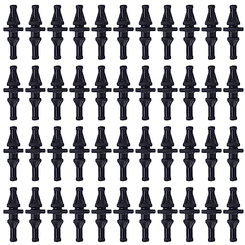 AUEAR, 50 Pack Case Fans Black Rubber Reducing Noise Anti-Vibration Screws Fan Rivet