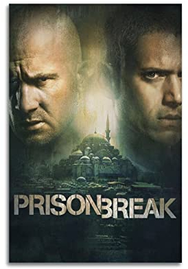 VZRSQZK TV-Serie Prison Break-Poster, dekoratives Gemälde, Leinwand-Wandposter und Kunstdruck, modernes Familienschlafzimmer-Dekor-Poster, 20 x 30 cm