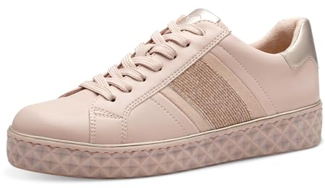 MARCO TOZZI Sneaker da Donna Piatte e vegane per Il Tempo Libero Color Rosa (Rose Comb) 37 EU