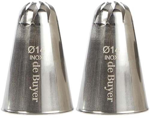 DE BUYER - Douille à Rose en INOX - Diamètre 14 mm - 2129.14N (Lot de 2)