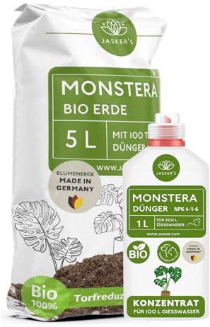Monstera Erde 5 L + Monstera Dünger 1 L