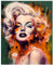 Studio101 Marilyn Monroe Wandkunst, originelles Marilyn Monroe-Poster mit auffälliger Optik, einzigartige Raumdekoration mit lebendigen Farben und lebendigen Details, 40,6 x 50,8 cm