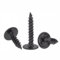 FandWay 100 Pièces M4.2 x 19 mm Vis Autotaraudeuses à Tête Ronde,Vis à bois en Acier Carbone Oxyde Noir,Vis Tête de Réglage Modifiée,Vis à Tôle Cruciformes Pour Tôle Dacier, Aluminium, Bois.