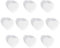 ZDZBLX 10 Pcs Fridge Magnets Strong Magnet Small Magnets Whiteboard Magnets for Crafts Magnets Heavy Duty Cute Mini Magnets Fridge Magnets for Adults, Magnets for Whiteboard Notice Board (Heart,White)