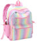 Chase Chic Rucksack Kinder,Kinderrucksack Jungen Mädchen für 5-8 Jahre,Wanderrucksack Schulrucksack mit Brustgurt für Kindergarten/Vorschule/Schule(Regenbogen)
