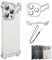 Alloy Armor Premium Minimalist Zinc Alloy Case for iPhone 13 14 15 Pro Max (Silver, for iPhone15promax)