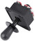 Nufuler Joystick, Joystick de competición Negro, Joystick Estilo Americano Operación Flexible de 8 vías Piezas de Juego Resistentes al Desgaste for máquinas de Juegos Arcade/632/54