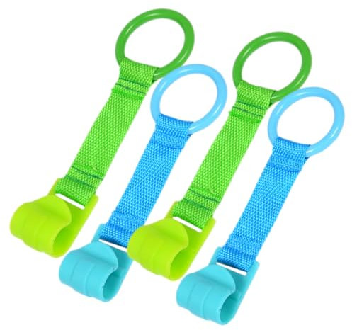 Toyvian 4 Stück Laufstall Handzugring Gehassistent Ringe Kinder GEH Lernwerkzeuge Babybedarf Babybett Ringe Handzug Ringe Kleinkind Handzug Ring Hängende Zugringe