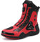 JiuQing Scarpe da Moto da Uomo Stivali da Equitazione da Strada Impermeabili Stivali da Moto da Esterno Antiscivolo,Rosso,43 EU