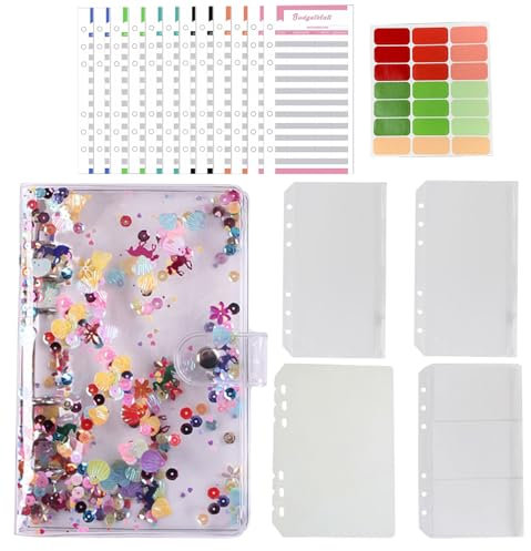 Budget Planner, Budget Binder, Geld Organizer Bugetplaner, Binder Notizbuch, Loseblatt Notizbuch, Bugetplaner Sparbuch, Geeignet für Die Finanzplanung Jederzeit und Überall, A6