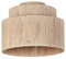 Trio Leuchten Deckenleuchte Smilla 666800136, Metall Beige, Schirm Jute naturbelassen, exkl. 1x E27