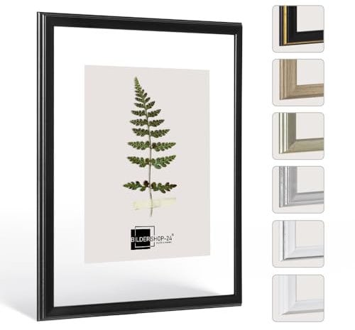 Bildershop-24 Double vitrage - cadre double vitrage cadre photo double verre Kalypso Noir (mat) avec verre acrylique 40x60 cm tailles sélectionnables