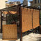 Bambus-Rollos für den Außenbereich, Terrasse, Pergola, Garten, Sonnenschutz, römische Schatten mit Seitenzug, Zuhause, Küche, Fenster, Jalousien (61 x 175,3 cm)