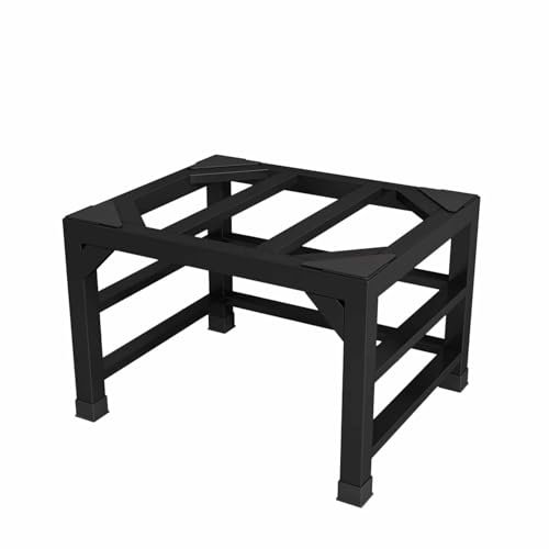 XPLKQXE Kühlschrankständer, Untergestell Waschmaschine Und Trockner Mit 4 Stabilen Füßen, Hochleistungs-Regallift, Universal-Ständersockel Geteilte Bodenpalette(Schwarz,60x50x40cm)