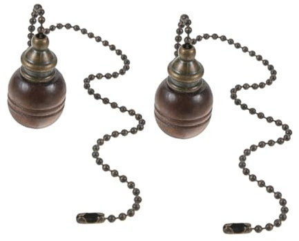 KICHOUSE 2pcs Ceiling Fan Light Pendant Pull Chain for Ceiling Fan Decorative and Pendant Lampshade