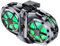 Ubxvamm Ventilador semiconductor doble disipador de calor tipo clip trasero ventilador de refrigeración para teléfono celular para Game Live 3 Gear Ventilador de refrigeración ajustable