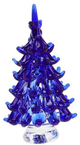 CAXUSD Kristallbaum Tischfigur Blau Dekorativer für Christbaum Künstlicher Modellbaum als Feng-shui-dekoration für Zuhause und Büro