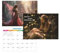 Elf Kalender 2025, Fantasy-Stil, Wandkalender, 12 Monats-Planer, A4 Terminplaner, Wochenplaner, Tischkalender für Desktop, Wand, Schule, Zuhause, Büro Terminkalender (A)