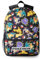 Pokémon Pikachu Charizard Gengar Meowth Rucksack in Schwarz | Kinder-Charakter-Allover-Print-Tasche | Verstellbare Schultergurte, Vordertasche und Netzhalter