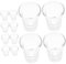 NAMOARLY 24pcs Glass Communion Cups Standard Trays Elegant Chalices for Church Services for First Communion and Baptism Decorations Easy to Clean Religious Supplies