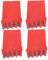 HOMSFOU 4pcs Household Folding Floor Mats Ladder Parts Extension Ladder Furniture Leg Protectors Ladder Feet Ladder Mitts Ladder Covers Ladder Foot Protector Ladder Supplies Red Plastic