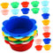PEPLAYTAL Molde De Silicona Para Pastel 24 Unidades Moldes Para Muffins y Cupcakes Antiadherente Fácil De Limpiar
